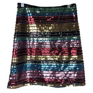 Moulinette Soeurs Vibrant Sequin A-Line Skirt